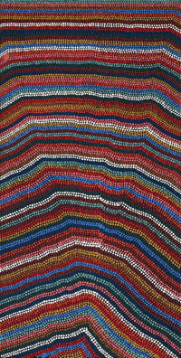 Aboriginal Artwork by Michelle Cooper, Walka Wiru Ngura Wiru, 91x46cm