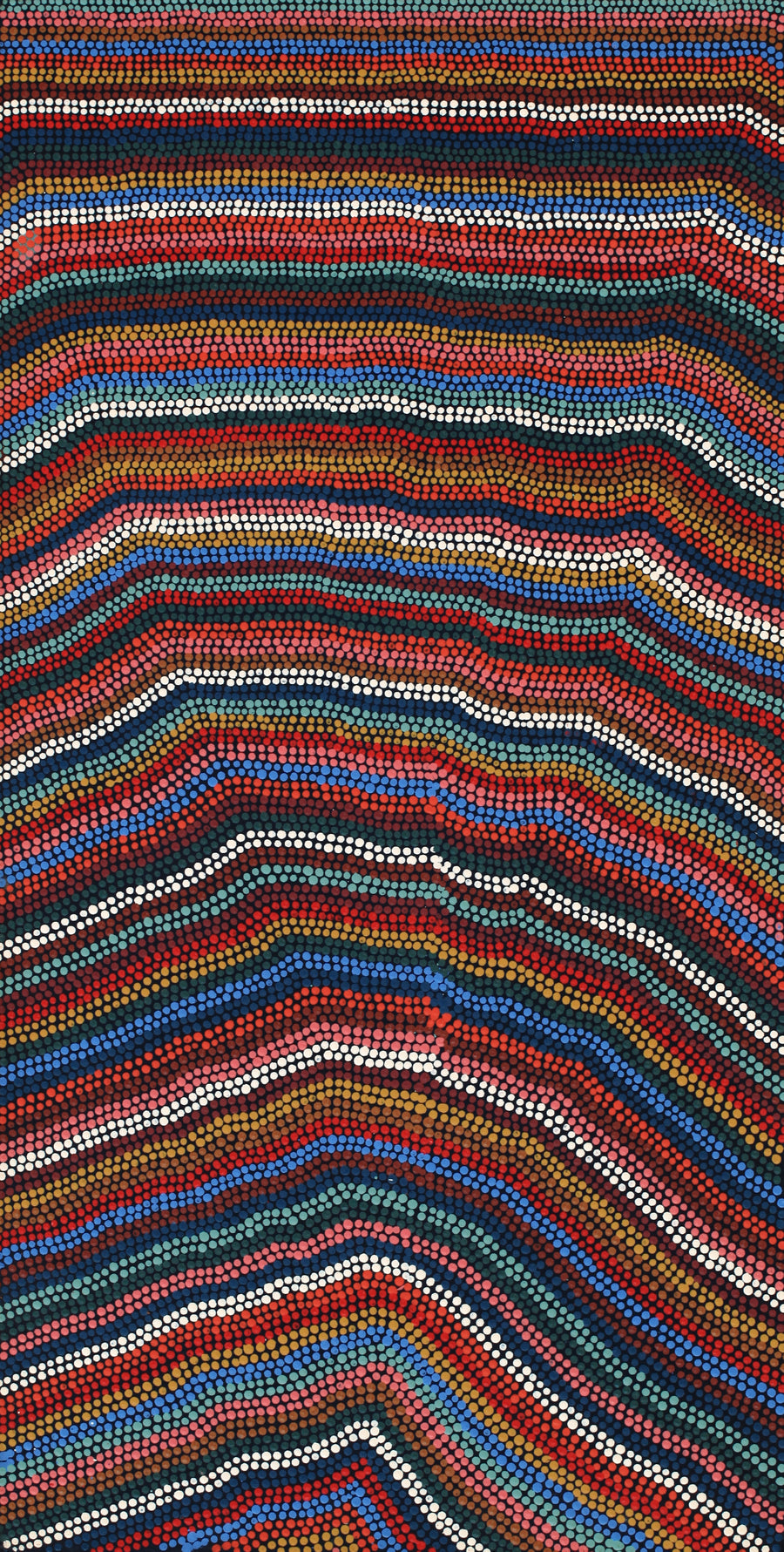 Aboriginal Artwork by Michelle Cooper, Walka Wiru Ngura Wiru, 91x46cm