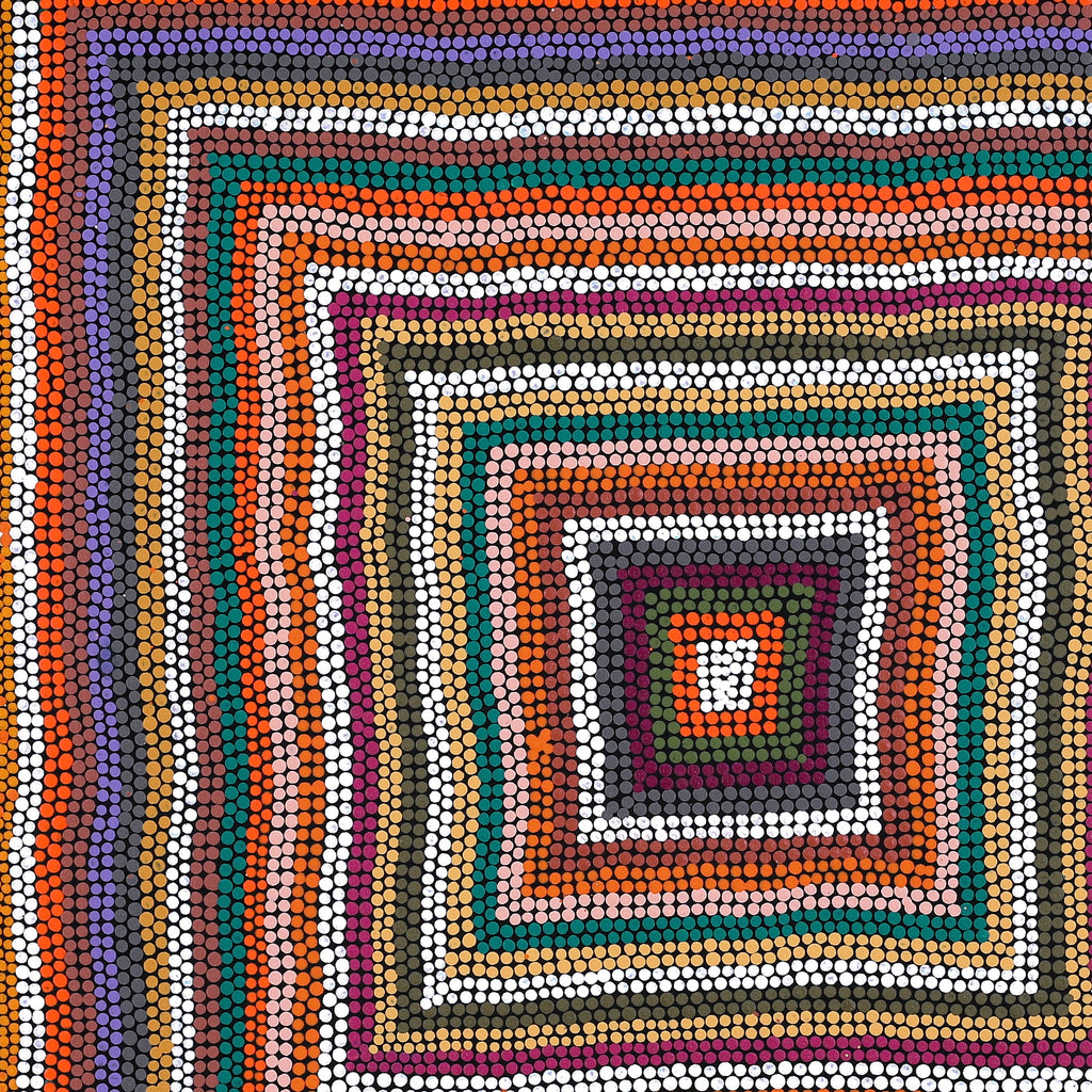 Aboriginal Artwork by Michelle Cooper, Walka Wiru Ngura Wiru, 91x91cm