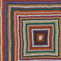 Aboriginal Artwork by Michelle Cooper, Walka Wiru Ngura Wiru, 91x91cm