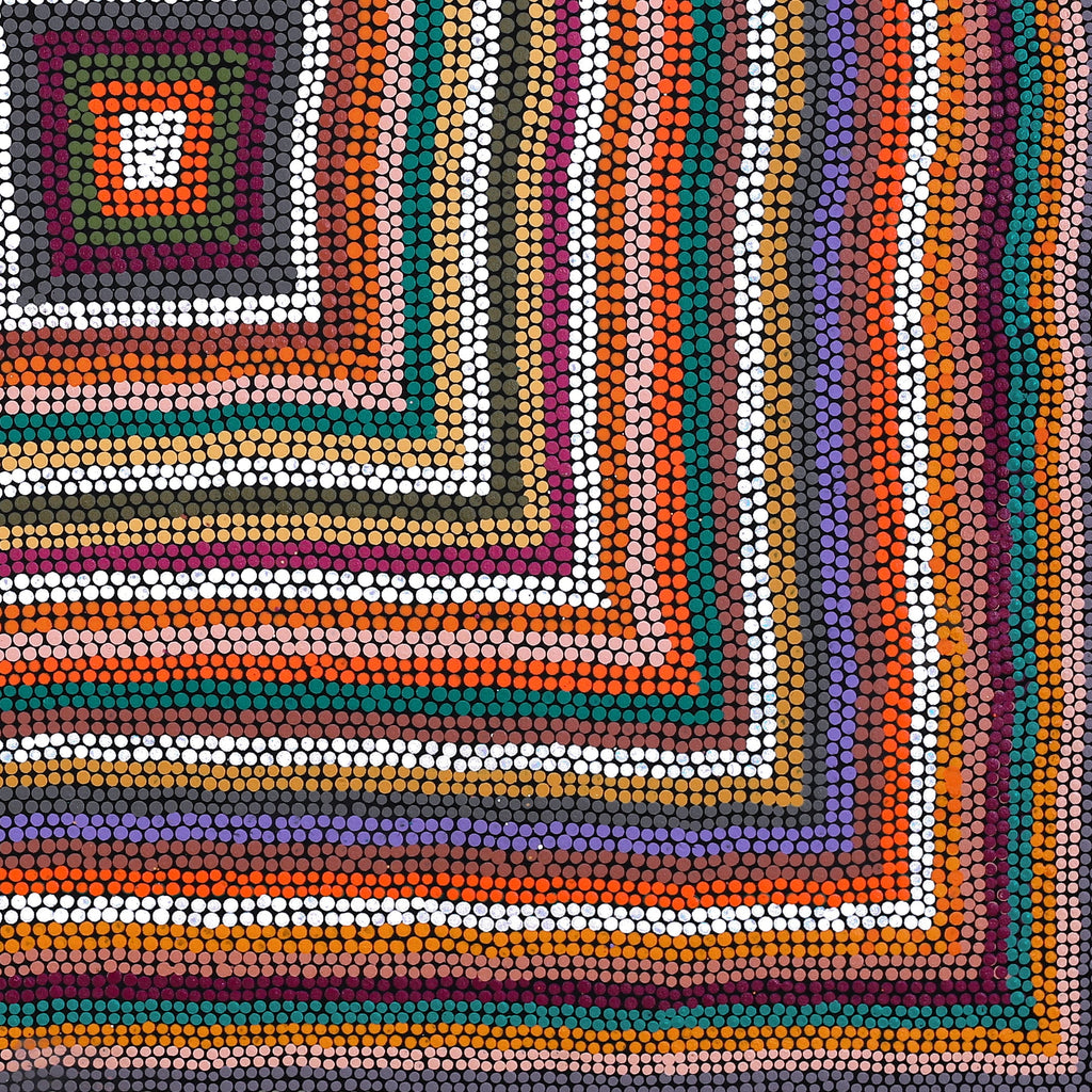 Aboriginal Artwork by Michelle Cooper, Walka Wiru Ngura Wiru, 91x91cm