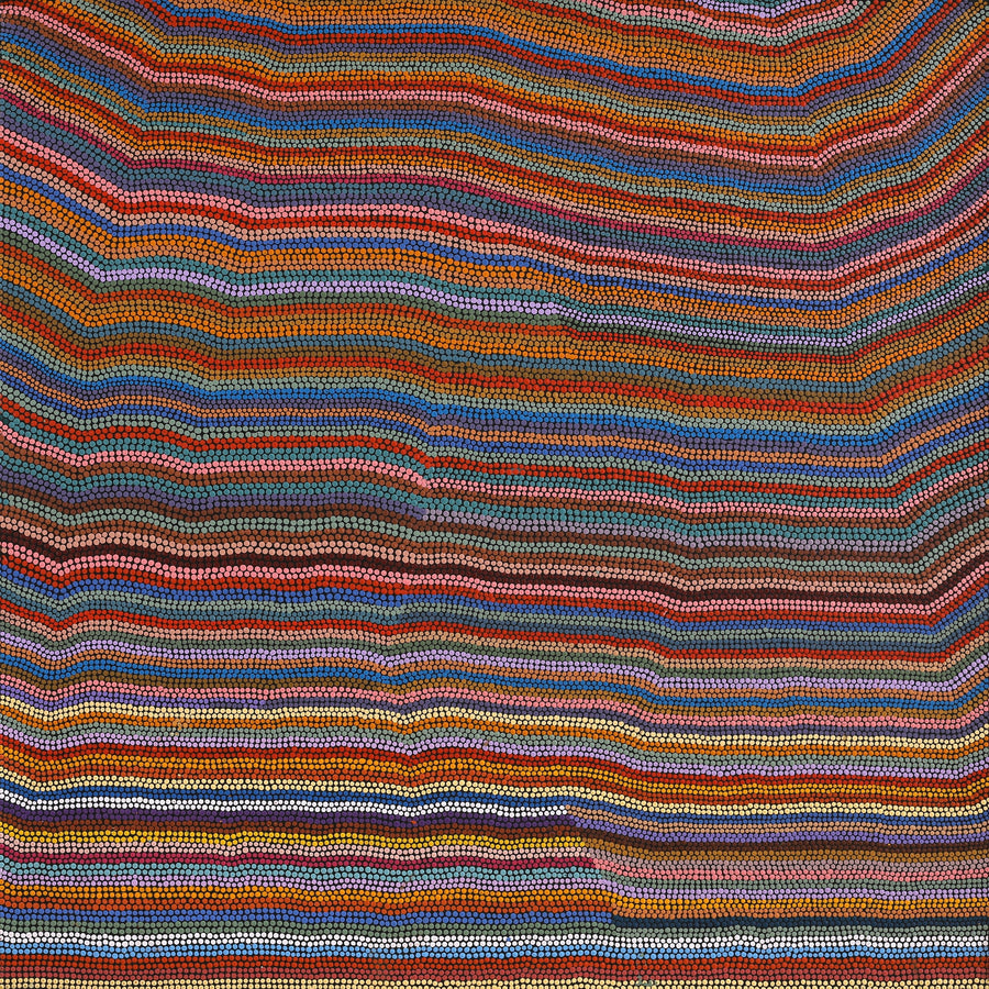 Aboriginal Artwork by Michelle Cooper, Walka Wiru Ngura Wiru, 91x91cm