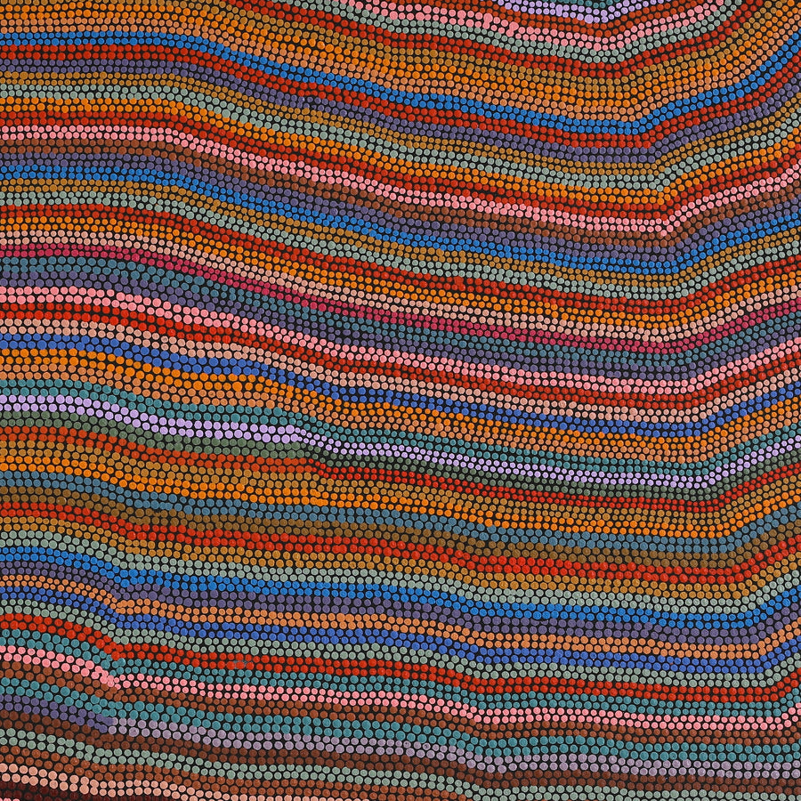 Aboriginal Artwork by Michelle Cooper, Walka Wiru Ngura Wiru, 91x91cm