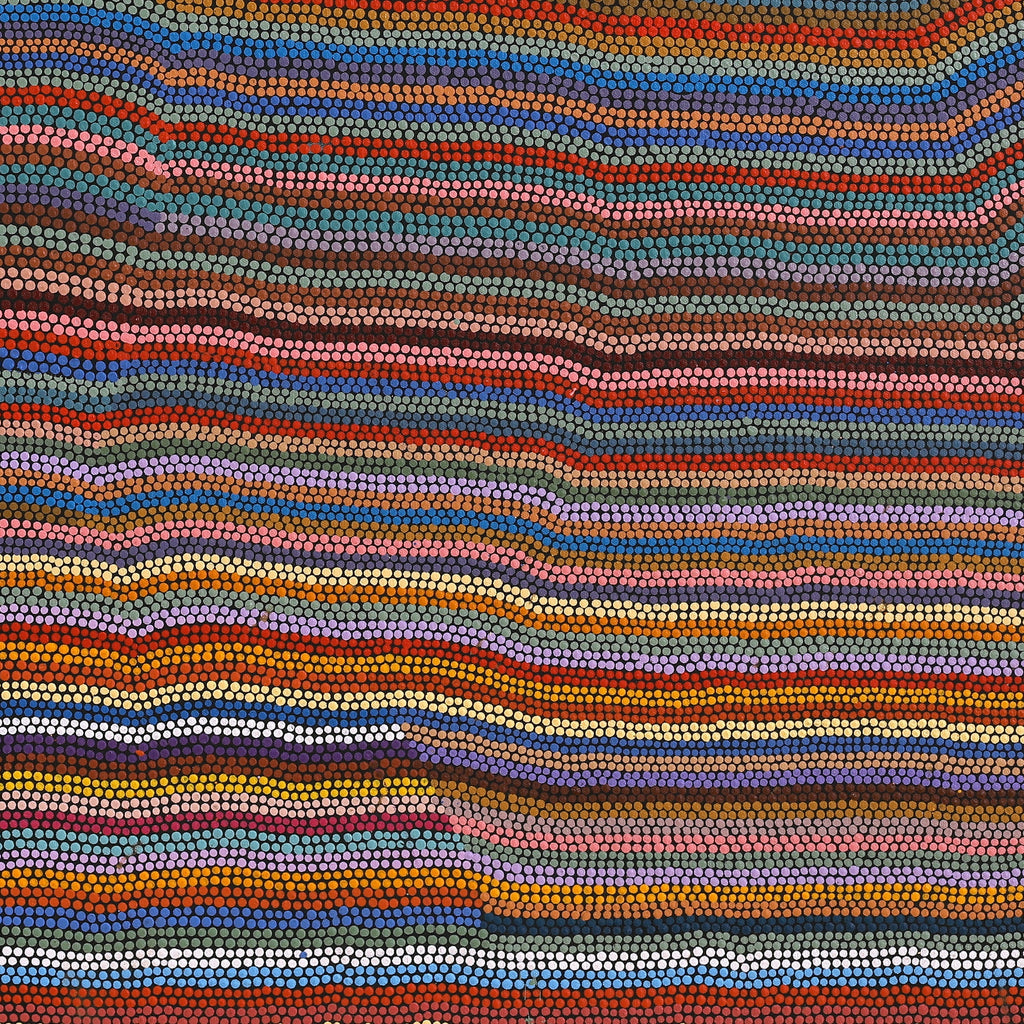 Aboriginal Artwork by Michelle Cooper, Walka Wiru Ngura Wiru, 91x91cm
