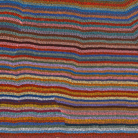 Aboriginal Artwork by Michelle Cooper, Walka Wiru Ngura Wiru, 91x91cm