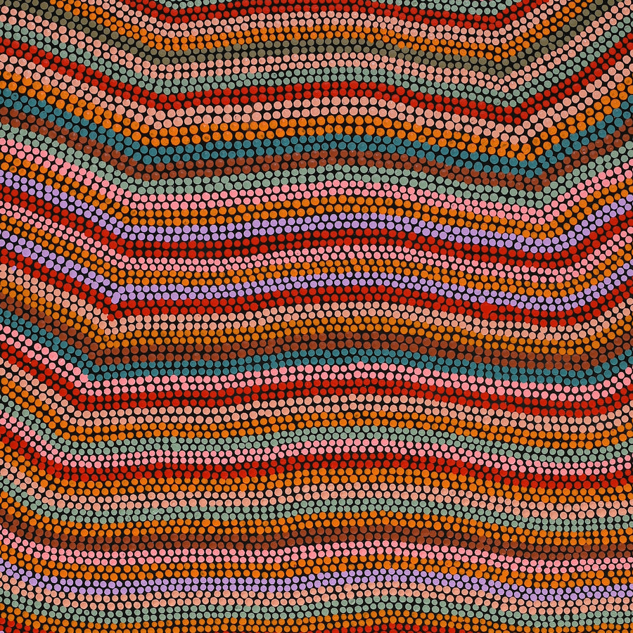 Aboriginal Artwork by Michelle Cooper, Walka Wiru Ngura Wiru, 91x61cm