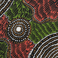 Aboriginal Artwork by Mickayla Napaljarri Brown, Watiya-warnu Jukurrpa (Seed Dreaming), 30x30cm
