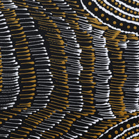 Aboriginal Artwork by Mickayla Napaljarri Brown, Watiya-warnu Jukurrpa (Seed Dreaming), 30x30cm