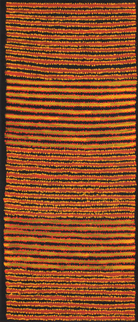 Aboriginal Artwork by Mitchell Japanangka Martin , Mina Mina Jukurrpa - Ngalyipi, 107x46cm