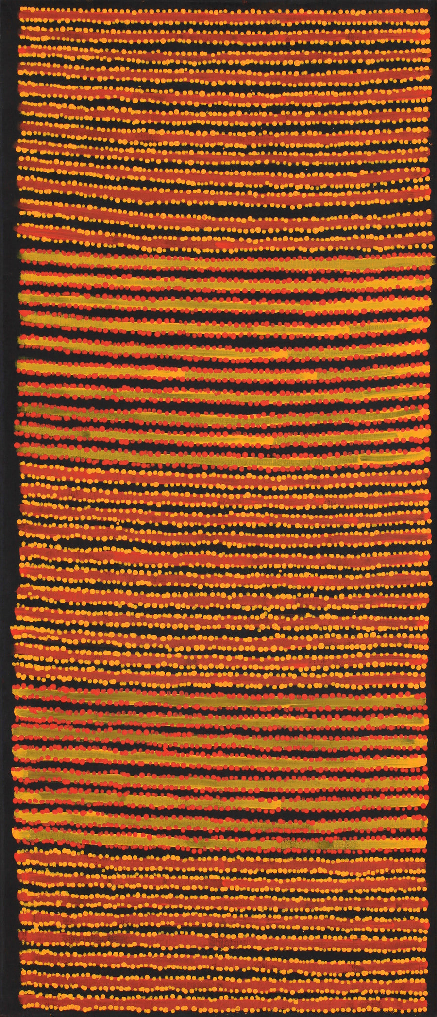 Aboriginal Artwork by Mitchell Japanangka Martin , Mina Mina Jukurrpa - Ngalyipi, 107x46cm