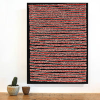 Aboriginal Artwork by Mitchell Japanangka Martin, Mina Mina Jukurrpa - Ngalyipi, 61x46cm