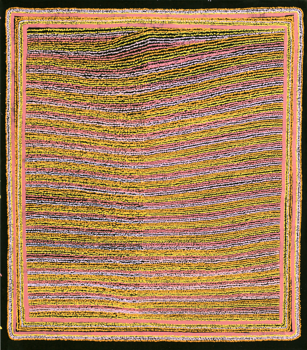 Aboriginal Artwork by Mitchell Japanangka Martin , Mina Mina Jukurrpa - Ngalyipi, 122x107cm