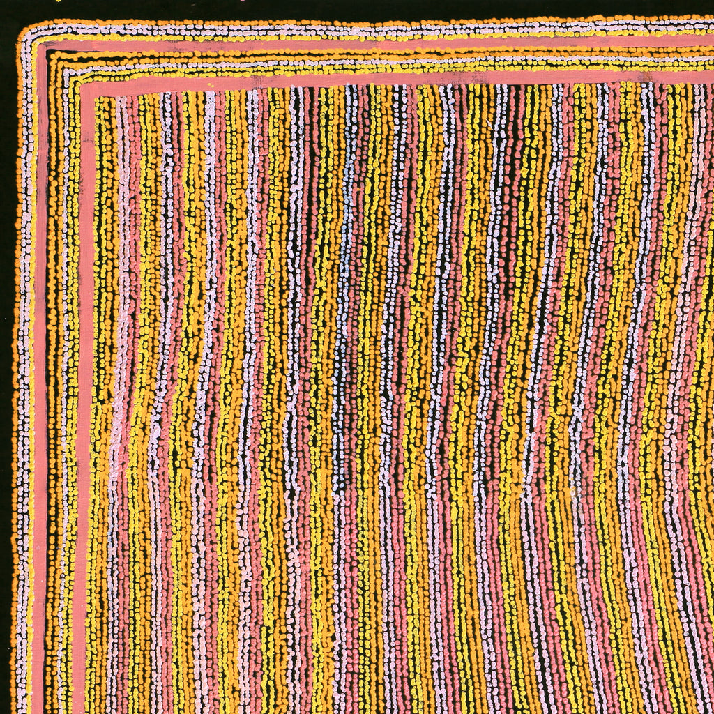 Aboriginal Artwork by Mitchell Japanangka Martin , Mina Mina Jukurrpa - Ngalyipi, 122x107cm