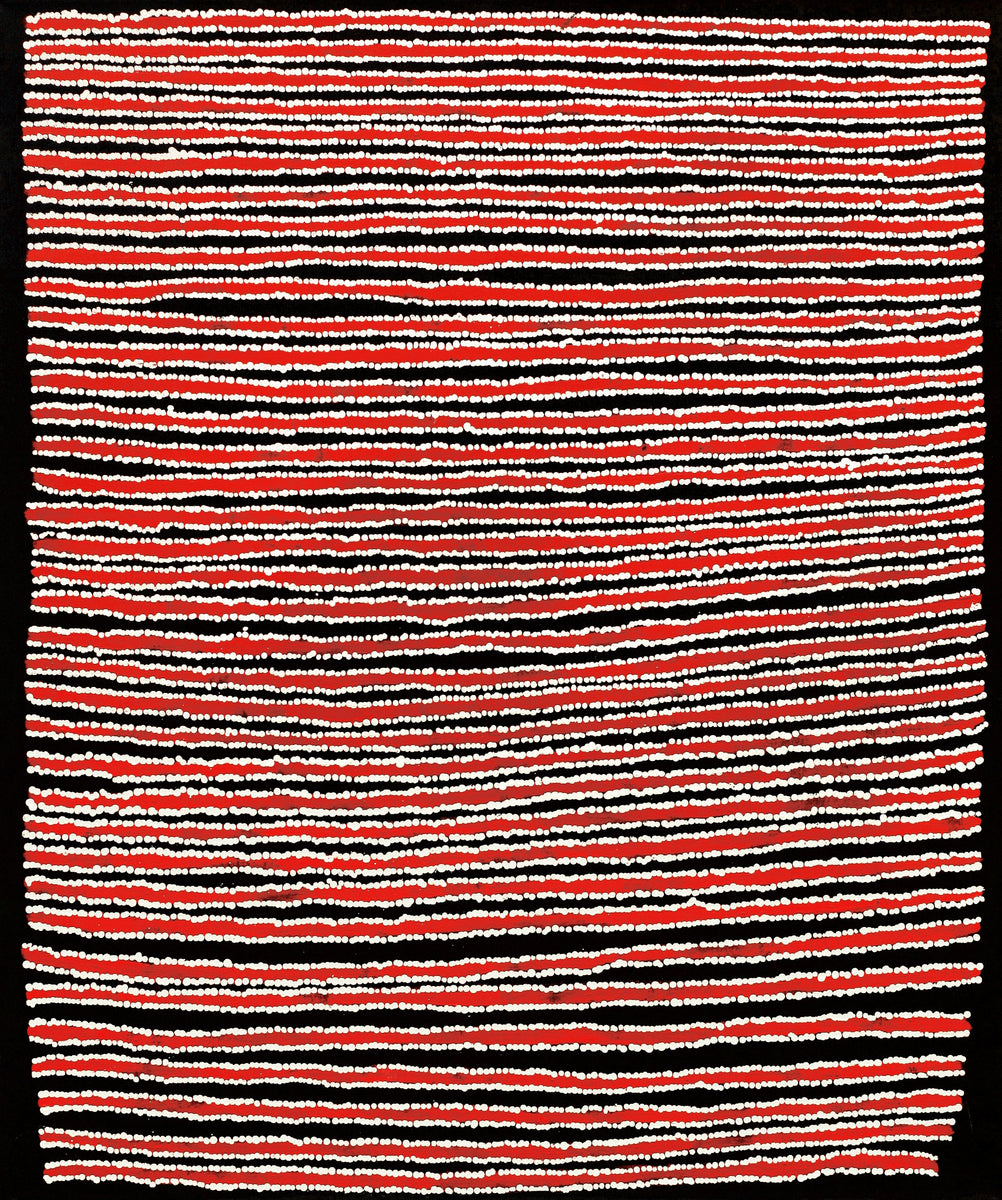 Aboriginal Art by Mitchell Japanangka Martin , Mina Mina Jukurrpa - Ngalyipi, 91x76cm - ART ARK®