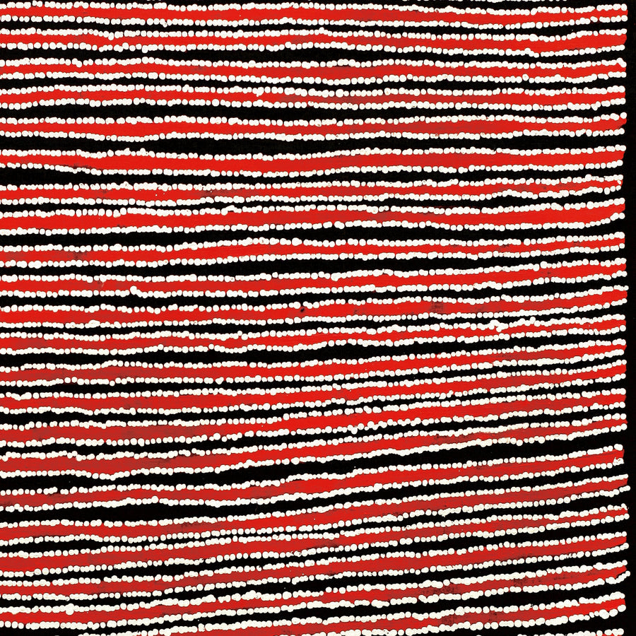 Aboriginal Artwork by Mitchell Japanangka Martin , Mina Mina Jukurrpa - Ngalyipi, 91x76cm