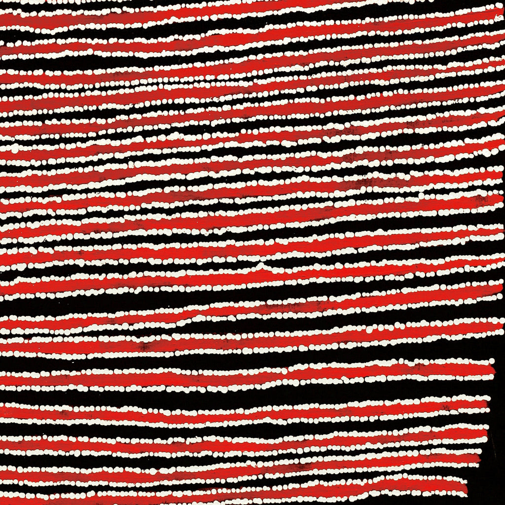 Aboriginal Artwork by Mitchell Japanangka Martin , Mina Mina Jukurrpa - Ngalyipi, 91x76cm