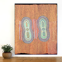 Aboriginal Artwork by Mitchell Japanangka Martin , Mina Mina Jukurrpa - Ngalyipi, 91x76cm