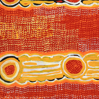 Aboriginal Artwork by Molly Napurrurla Martin, Ngurlu Jukurrpa (Native Seed Dreaming), 61x61cm