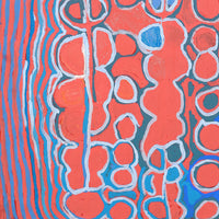Aboriginal Artwork by Molly Napurrurla Martin, Yarla Jukurrpa (Bush Potato Dreaming) - Cockatoo Creek, 76x61cm