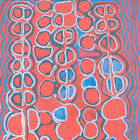 Aboriginal Artwork by Molly Napurrurla Martin, Yarla Jukurrpa (Bush Potato Dreaming) - Cockatoo Creek, 76x61cm