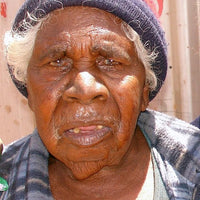 Aboriginal Artwork by Molly Napurrurla Martin, Yarla Jukurrpa (Bush Potato Dreaming) - Cockatoo Creek, 76x46cm
