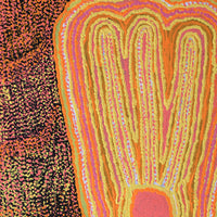 Aboriginal Artwork by Molly Napurrurla Martin, Yarla Jukurrpa (Bush Potato Dreaming) - Cockatoo Creek, 61x46cm