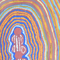 Aboriginal Artwork by Molly Napurrurla Martin, Ngurlu Jukurrpa (Native Seed Dreaming), 61x46cm