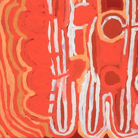 Aboriginal Artwork by Molly Napurrurla Martin, Yarla Jukurrpa (Bush Potato Dreaming) - Cockatoo Creek, 76x46cm