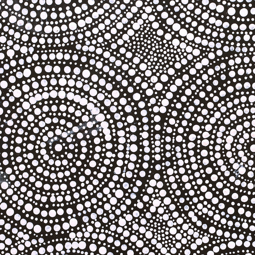 Aboriginal Artwork by Marcia Nangala Martin, Patterns of the Landscape around Yuendumu, 40x40cm