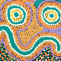 Aboriginal Artwork by Monica Napaljarri Nelson, Mina Mina Dreaming - Ngalyipi, 30x30cm