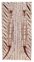 Aboriginal Art by Moyurrurra Wunuŋmurra Mavis, Mokumilminmi, 75x39cm Bark - ART ARK®