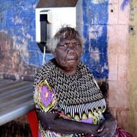 Aboriginal Artwork by Murdie Nampijinpa Morris, Malikijarra Jukurrpa, 91x91cm