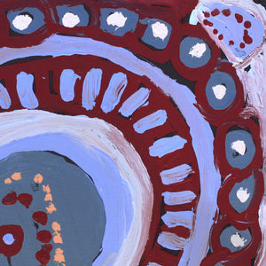 Aboriginal Art by Murdie Nampijinpa Morris, Malikijarra Jukurrpa, 30x30cm - ART ARK®