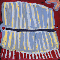 Aboriginal Artwork by Murdie Nampijinpa Morris, Malikijarra Jukurrpa, 30x30cm