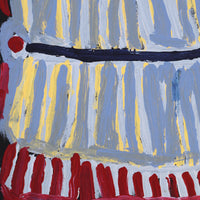 Aboriginal Artwork by Murdie Nampijinpa Morris, Malikijarra Jukurrpa, 30x30cm