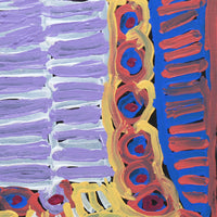 Aboriginal Artwork by Murdie Nampijinpa Morris, Malikijarra Jukurrpa, 30x30cm