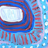 Aboriginal Artwork by Murdie Nampijinpa Morris, Malikijarra Jukurrpa, 46x46cm