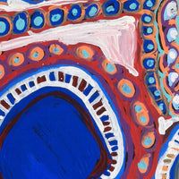 Aboriginal Artwork by Murdie Nampijinpa Morris, Malikijarra Jukurrpa, 182x91cm
