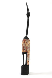 Aboriginal Artwork by Ŋoŋu Ganambarr, Guḏurrku - Brolga Sculpture