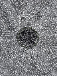 Aboriginal Artwork by Nardia Napurrurla Stafford, Ngurlu Jukurrpa (Native Seed Dreaming), 61x46cm