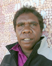 Aboriginal Artwork by Nancy Nungarrayi Collins, Jurlpu kuja kalu nyinami Yurntumu-wana, 30x30cm
