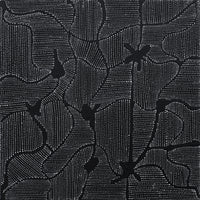 Aboriginal Artwork by Nancy Nungarrayi Collins, Mina Mina Jukurrpa (Mina Mina Dreaming), 30x30cm