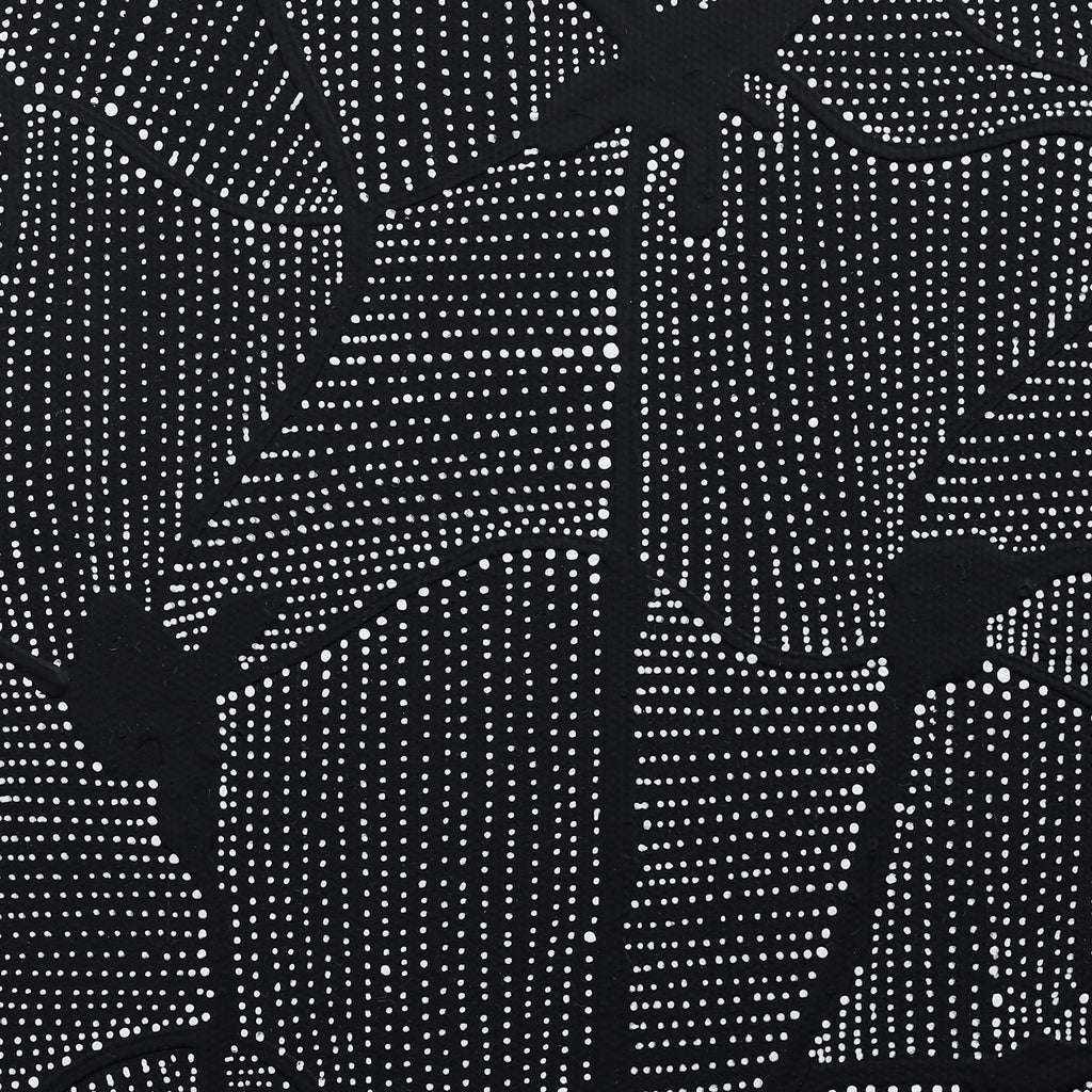Aboriginal Artwork by Nancy Nungarrayi Collins, Mina Mina Jukurrpa (Mina Mina Dreaming), 30x30cm