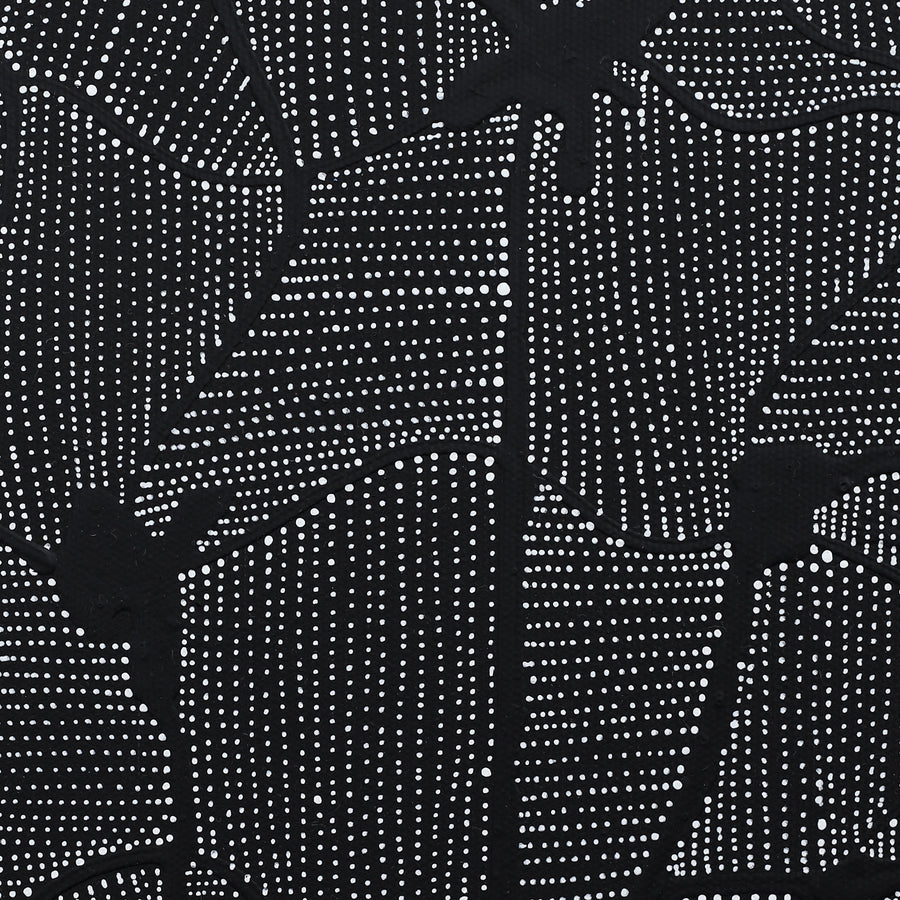 Aboriginal Artwork by Nancy Nungarrayi Collins, Mina Mina Jukurrpa (Mina Mina Dreaming), 30x30cm
