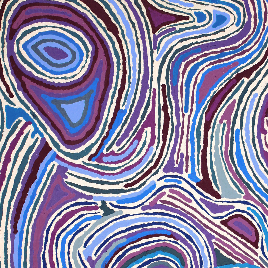 Aboriginal Artwork by Nancy Nungarrayi Collins, Ngalyipi Jukurrpa (Snake Vine Dreaming) - Yanjirlpiri, 91x61cm