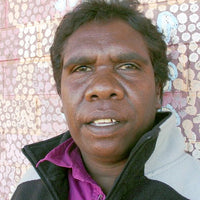 Aboriginal Artwork by Nancy Nungarrayi Collins, Ngalyipi Jukurrpa (Snake Vine Dreaming) - Purturlu, 30x30cm