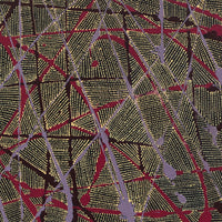 Aboriginal Artwork by Nancy Nungarrayi Collins, Ngalyipi Jukurrpa (Snake Vine Dreaming) - Purturlu, 30x30cm