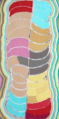 Aboriginal Artwork by Nancy Napanangka Gibson, Mina Mina Jukurrpa, 122x61cm