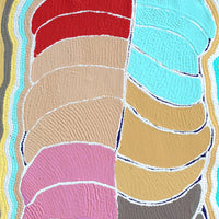 Aboriginal Artwork by Nancy Napanangka Gibson, Mina Mina Jukurrpa, 122x61cm