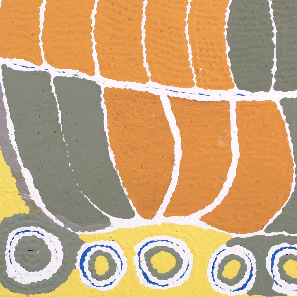 Aboriginal Artwork by Nancy Napanangka Gibson, Mina Mina Jukurrpa, 46x46cm